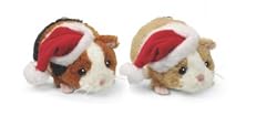 Lil Gunia Pigs Santa Pigs Set of 2