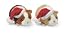 Lil Gunia Pigs Santa Pigs Set of 2