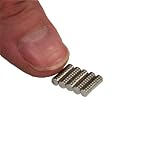 3mm dia x 1mm thick N42 Neodymium Magnet - 0.09kg Pull (Pack Of 50)