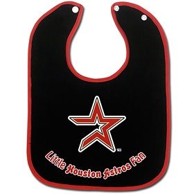 Houston Astros Two-Toned Snap Baby Bib