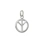 Sterling Silver * PEACE SIGN CHARM * Cute