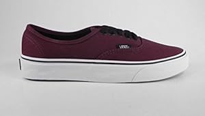 Vans Unisex Authentic Port Royale Red/Black Sneaker - 3.5