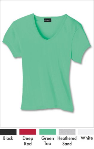 Click here to buy Hanes SL22 Ladies Hanes V-Neck Tee.