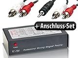 Q-Sonic Profi-Phono-Vorverstärker inklusive HiFi-Anschlußset