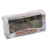Dinosauria Series 2 Boxed Set: Triceratops Stegosaurus Pachycephalosaurus - up to 4  inches long