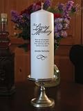 Personalized In Loving Memory Memorial Remembrance Candle