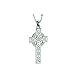 Celtic Cross Necklace Mens Sterling Silver (1-1/2