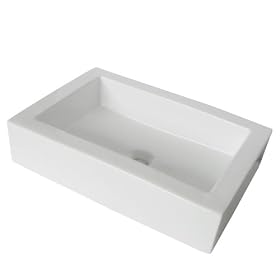 Elements of Design EV4335 Designer Fauceture Pacifica Vitreous China Bathroom Vessel, White