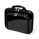 CaseCrown Premium Double Memory Foam Case with Shoulder Strap Black Metallic) for HP Compaq Mini 110c 10.1 inch Netbook