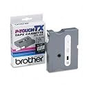 Brother P-Touch White on Clear Tape - 0.50" x 50 - 1 x Tape