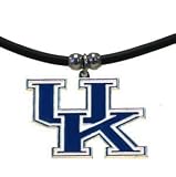 Kentucky Wildcats Logo Pendant Rubber Necklace - NCAA College Athletics Fan Shop Sports Team Merchandise