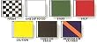 Official Auto Racing Set, 7 Flags With Poles