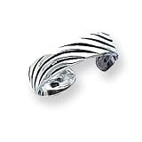 Sterling Silver Antiqued Toe Ring