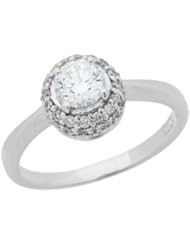 Diamond Ring in 18kt White Gold Carat Total Weight 1.01