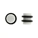 No Piercing Required - High Quality White Acrylic Fake Plugs - Imitation 2G with "O" Rings- Very Strong Magnets - Sold as a Pair