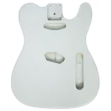 Golden Gate S-309 T Style Guitar Body White Single Cutaway Single Coil Pick-up Made from Basswood Precision Routed for Pick-ups Electronics