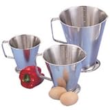 Graduated Measuring Jug Stainless Steel - 1Ltr - simple utentils for your kitchen (one jug only)