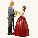 Scarlett OHara and Ashley Wilkes 2008 Hallmark Keepsake Ornament