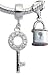 Pandora Compatible silver bead charm - I Love Mom - hand polished and finished to a jewellery standa