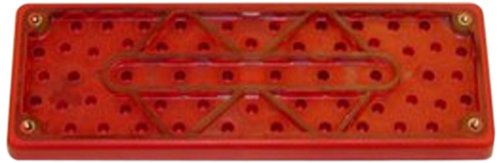 3M(TM) Stikit(TM) Pad 28660, Pressure-Sensitive Adhesive (PSA) Attachment, 7-3/4" Length x 2-3/4" Width, Red  (Pack of 1)