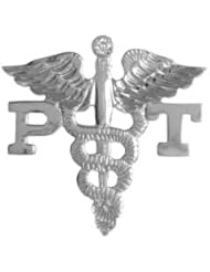 NursingPin - Physical Therapist PT Diamond Graduation Pin in Sterling Silver