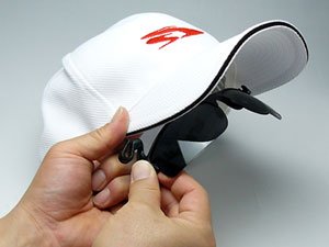 【偏光】SPALDING（スポルディング）キャップグラス　CP508P　スモーク偏光（庇がカーブしたキャップ用）