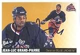 Jean-Luc Grand-Pierre, Columbus Blue Jackets, 2002 Upper Deck Vintage Autographed Card