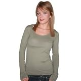 Women's Organic L/S Scoopneck Fashion Tee 6094