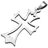 Gothic Cross Pendant in Stainless Steel