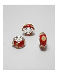 Glass Glass Beads In 92.5 Sterling Silver