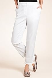 Pure Cotton Cropped Chinos