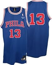 Wilt Chamberlin Blue Philadelphia 76ers NBA Soul Swingman Hardwood Classics Jersey
