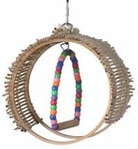 Super Bird Creations Cabana Swing 7in x 6in Small Bird Toy