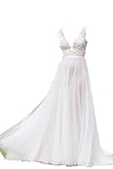 Chiffon Sheer Lace Illusion Wedding Dress 