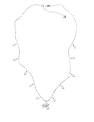 Silver "Hit Like a Girl" with Enamel Volleyball on a Clear Crystal Waterfall ...