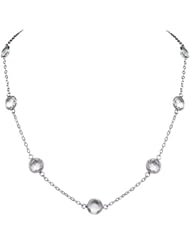OWC 10mm Rock Crystal 7 Stone Station Chain