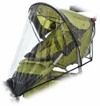 InSTEP Fixed Wheel Jogger Single Stroller Weather Shield in Clear