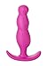 Doc Johnson Mood - Naughty 3 - Silicone Anal Plug - Large - 4.9 in. Long and 1.2 in. Wide - Tapered Base for Comfort Between The Cheeks - Large - Pink