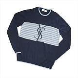 YSL Logo Knitwear Navy Large