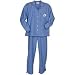 Blue Stripe long sleeve Womens pajamas Bichon