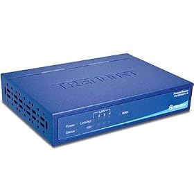 TRENDnet 4-Port Firewall Router TW100-BRF114 (Blue)