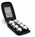 ND Sports Chrome Boules,Pentanque, Set of 8, Including Carry Case