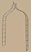 Standard Gothic Rose Arch Black Image