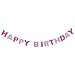 Imported HAPPY BIRTHDAY Felt Pennant Flags Bunting Garland Banner Party Decor Pink RS.230.00