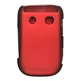 Red Rubberized Hard Case for BlackBerry Style 9670