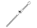 Chisel Stainless Steel Enameled Cross Bracelet -