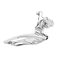 Shimano FD-R443 Flatbar Triple Front Derailleur (9-Speed, 31.8mm)