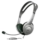 Cyber Acoustics Stereo Headset with Removable Noise Canceling Microphone (AC-208)