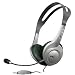 Cyber Acoustics Stereo Headset with Removable Noise Canceling Microphone (AC-208)