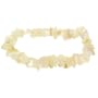 Teen Boy Sterling Silver .925 Genuine Mother of Pearl MOP Stone Chip Stretch Bracelet